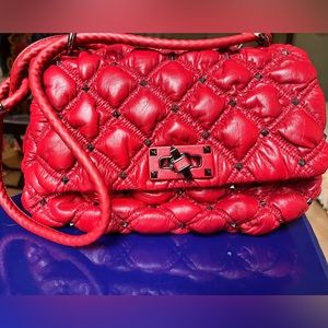Valentino Garavani Spike Red shoulder bag